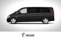 VAN Class Kategorie Symbolbild: Mercedes V-Klasse in schwarz.